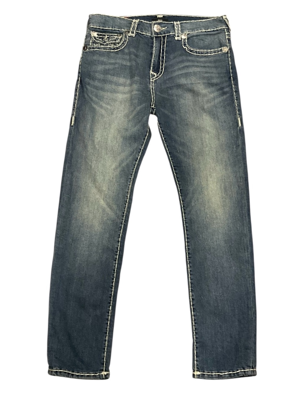 True Religion Rocco Men’s Blue Relaxed Skinny Jeans